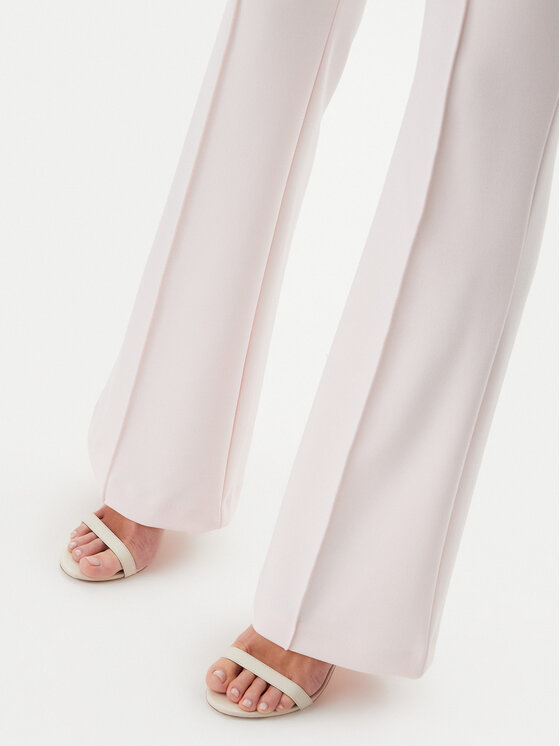 Guess Guess Kalhoty z materiálu W4YB01KCBO2 Růžová Flare Fit