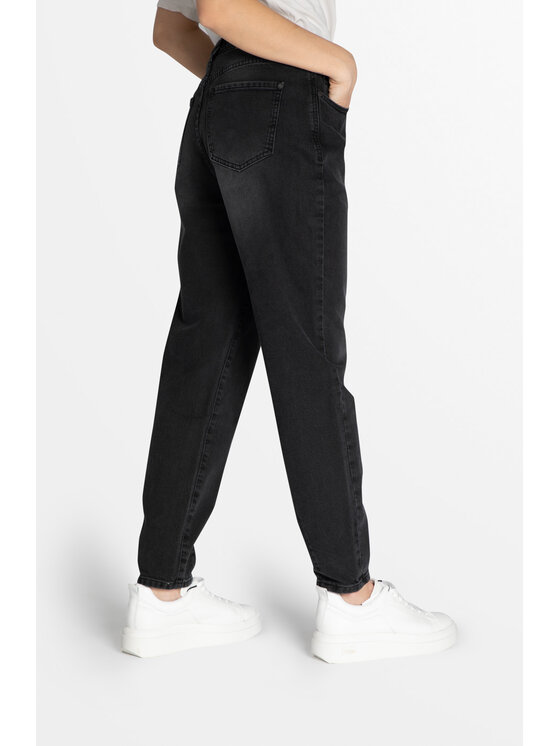 RJ Rocks Jeans RJ Rocks Jeans Jeansy Linda Czarny Mom Fit