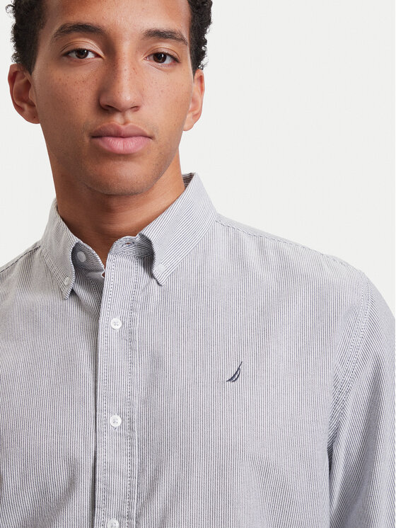 Nautica Nautica Krekls 62KLM1402 Pelēks Regular Fit