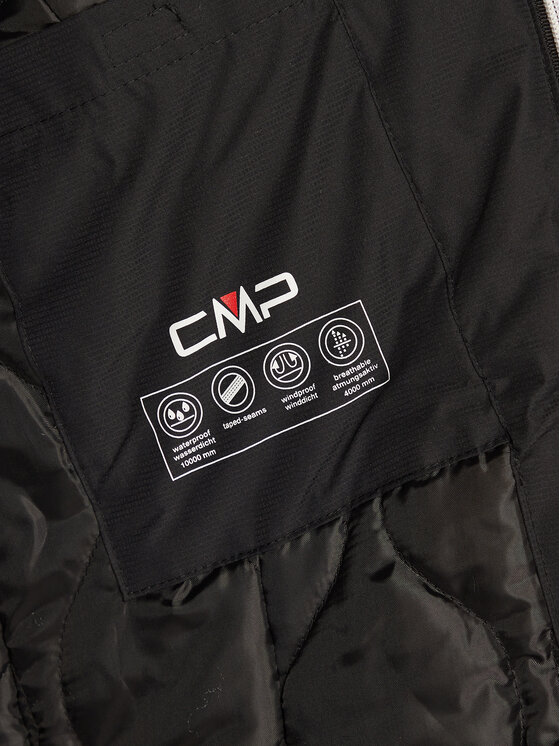 CMP CMP Pārejas jaka 32Z1406 Melns Regular Fit