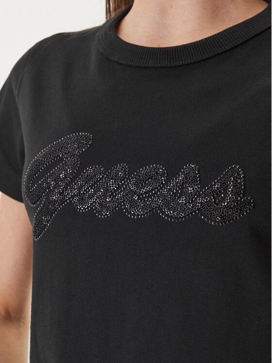 Guess Guess T-Shirt W6GI08 K3023 Černá Regular Fit