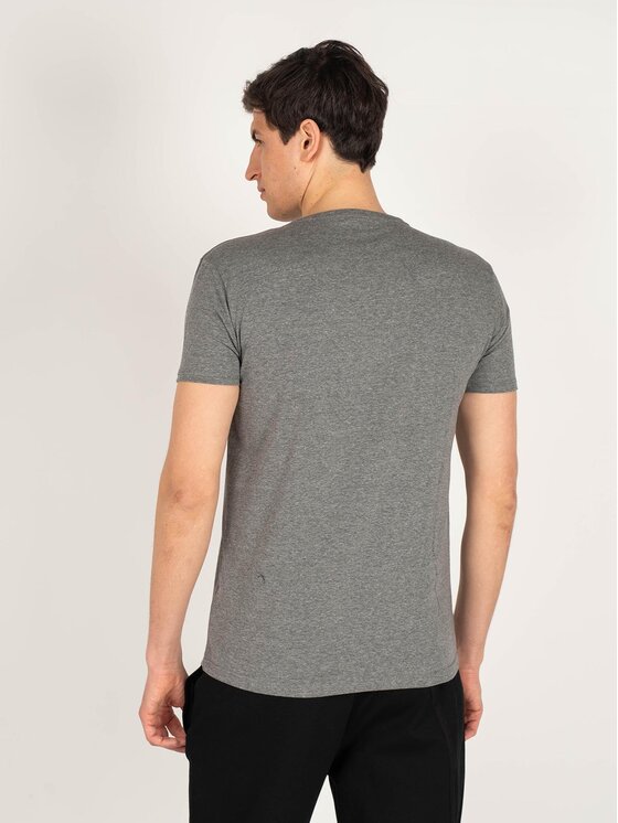 Iceberg Iceberg T-Shirt ICE1UTS01 Šedá Slim Fit