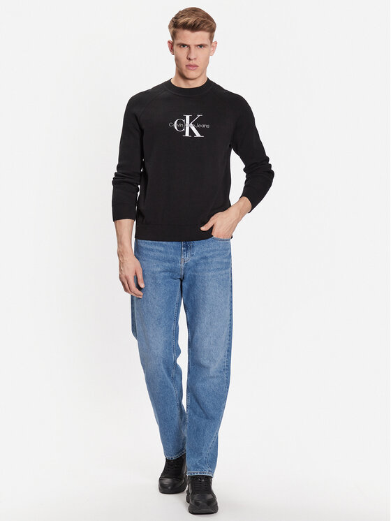 Calvin Klein Jeans Calvin Klein Jeans S dlouhým rukávem J30J323408 Černá Regular Fit