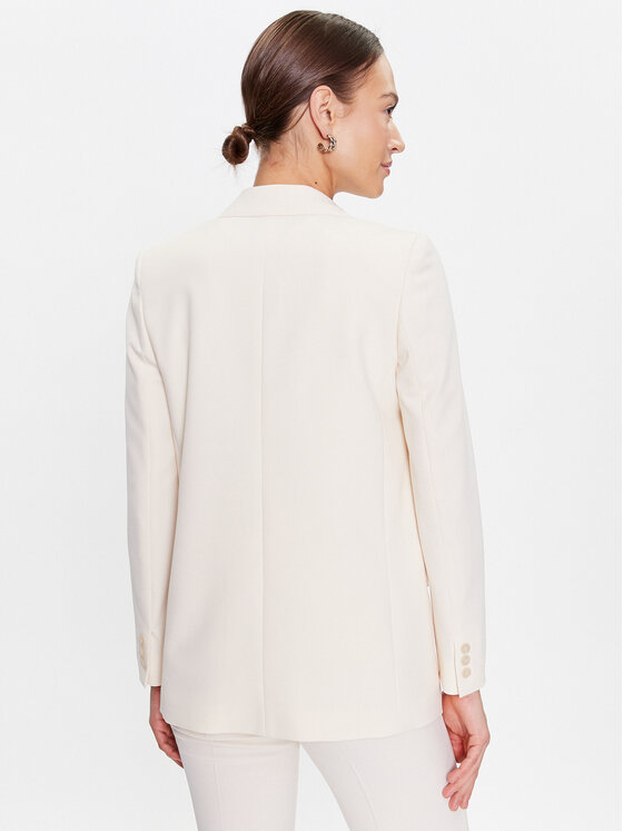Marella Marella Marynarka Cordova 2330411231 Écru Regular Fit