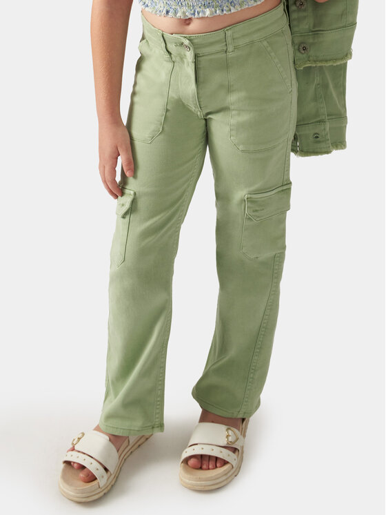Mayoral Pantaloni din material 6507 Verde Regular Fit