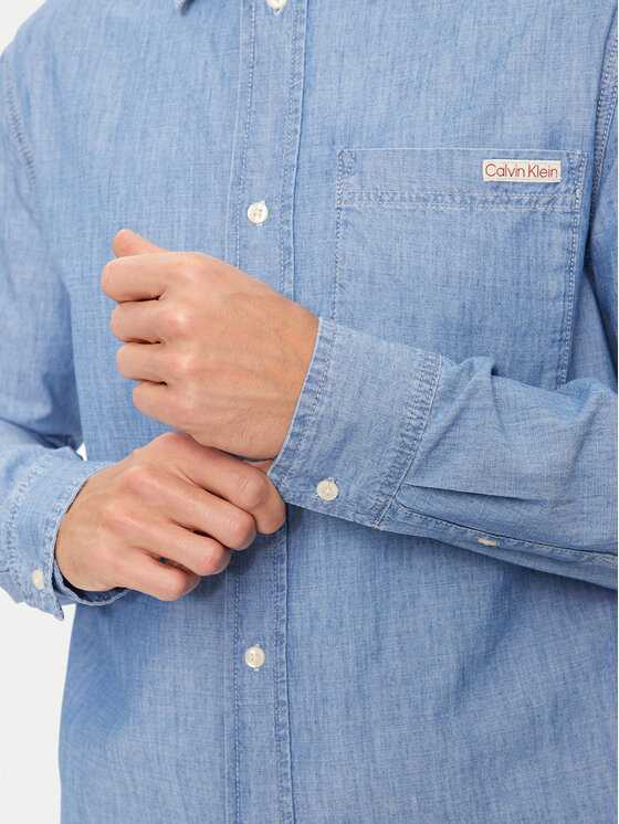 Calvin Klein Jeans Calvin Klein Jeans Marškiniai J30J326676 Mėlyna Regular Fit