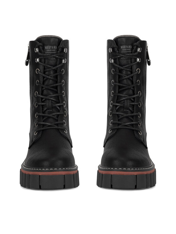 Mustang Mustang Schnürschuhe 1447-504 Schwarz