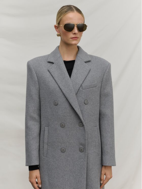 La Mania La Mania Cappotto COMFY COAT 2 Grigio Classic Fit