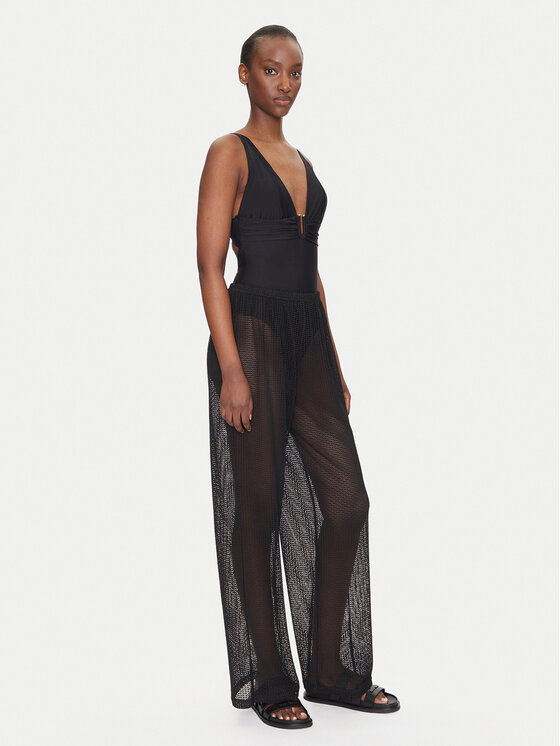 Hunkemöller Hunkemöller Штани з тканини 301754 Чорний Relaxed Fit