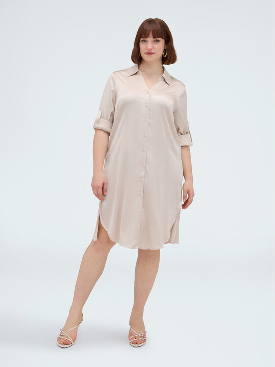 Fiorella Rubino Fiorella Rubino Abito da sera 7038T001804N002 Crema Regular Fit