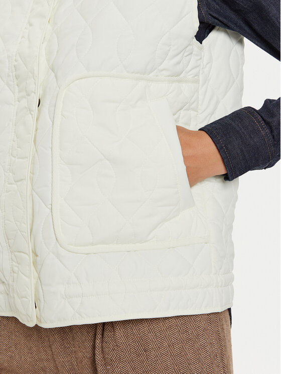 Pepe Jeans Pepe Jeans Bezrękawnik Ali PL402426 Écru Regular Fit