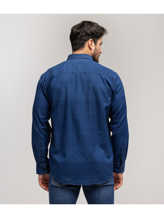 Lee Cooper Lee Cooper Koszula SOREN 5819 Granatowy Comfort Fit