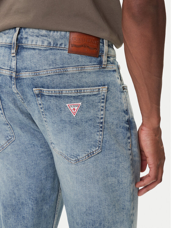 Guess Jeans Guess Jeans Jeansy M5BA1B D002B Modrá Straight Fit