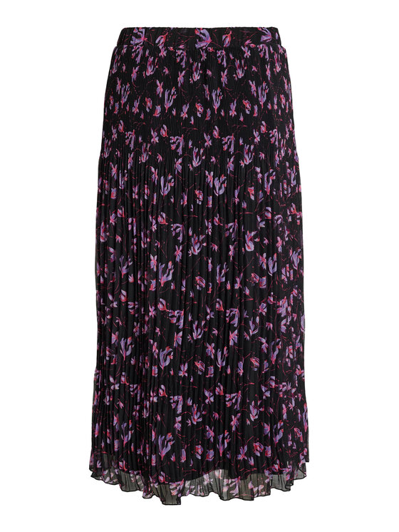 Vila Vila Fustă plisată 14090056 Negru Regular Fit
