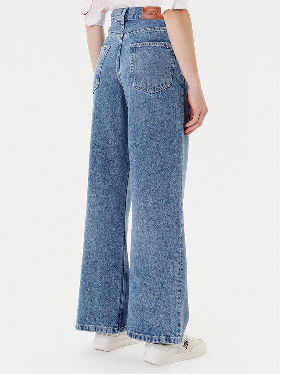 Tommy Hilfiger Tommy Hilfiger Blugi WW0WW46484 Albastru Wide Leg