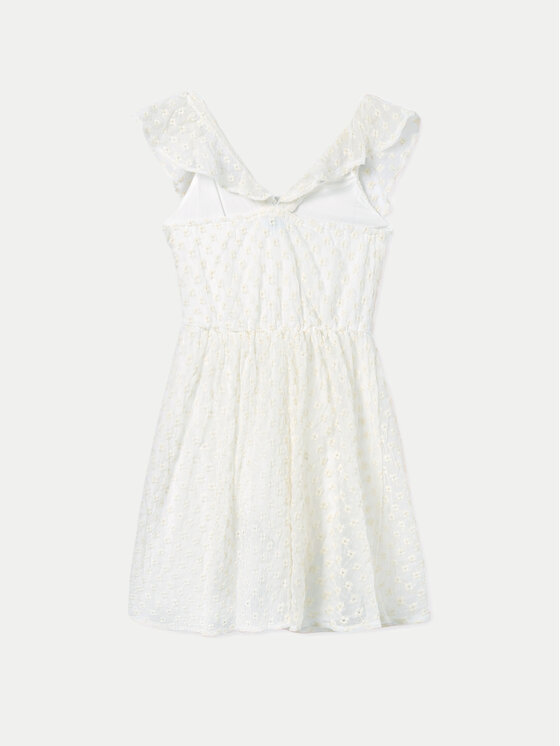 Mayoral Mayoral Rochie de vară 6960 Alb Regular Fit