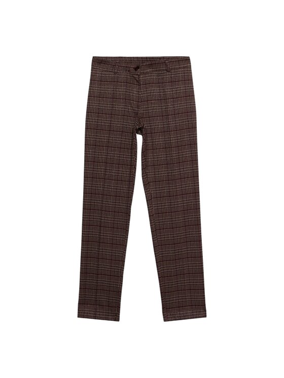 Oltre Oltre Spodnie materiałowe P00CR009160N0Z6 Bordowy Regular Fit