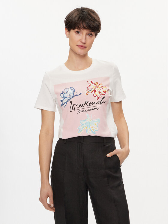 Weekend Max Mara Weekend Max Mara T-Shirt Yen 2415971052 Λευκό Regular Fit