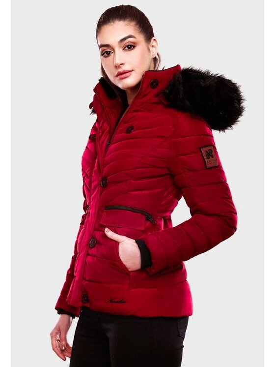 Navahoo Navahoo Kurtka zimowa Wisteriaa Czerwony Casual Fit
