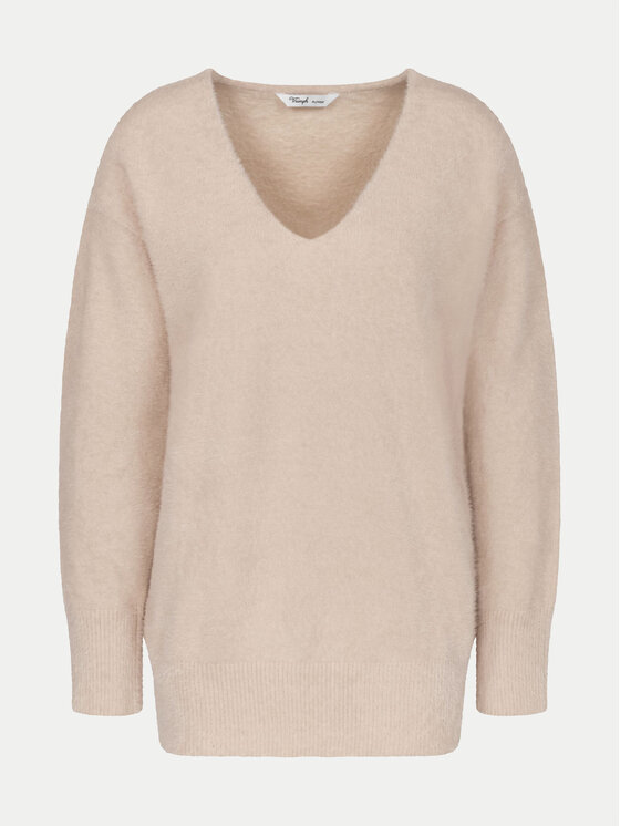 Triumph Triumph Sweter Smart Thermal 10221482 Beżowy Regular Fit