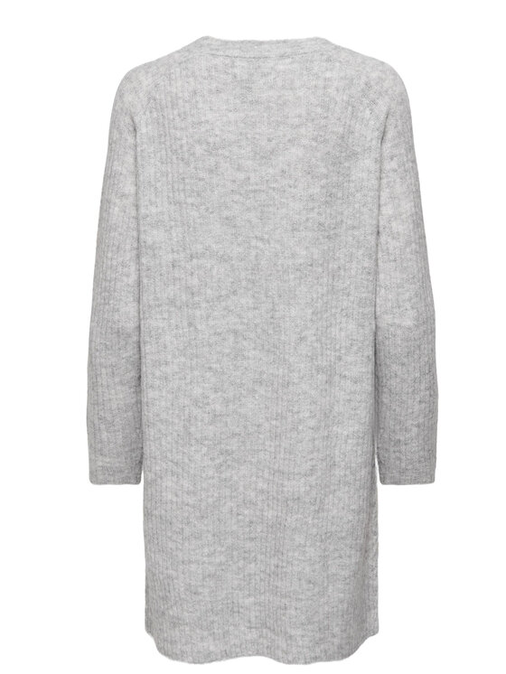 ONLY ONLY Strickkleid 15196724 Grau Regular Fit