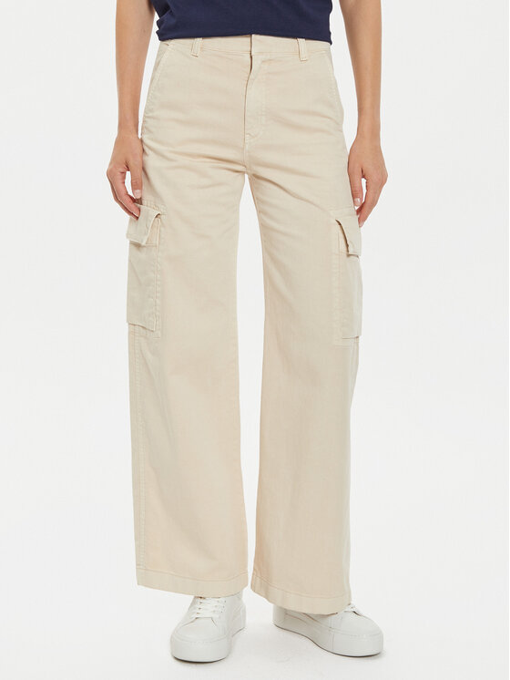 Gap Pantalon en tissu 518140-00 Beige Baggy Fit