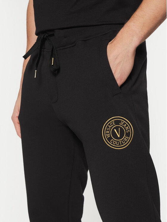 Versace Jeans Couture Versace Jeans Couture Donji dio trenerke 78GAAT00 Crna Regular Fit