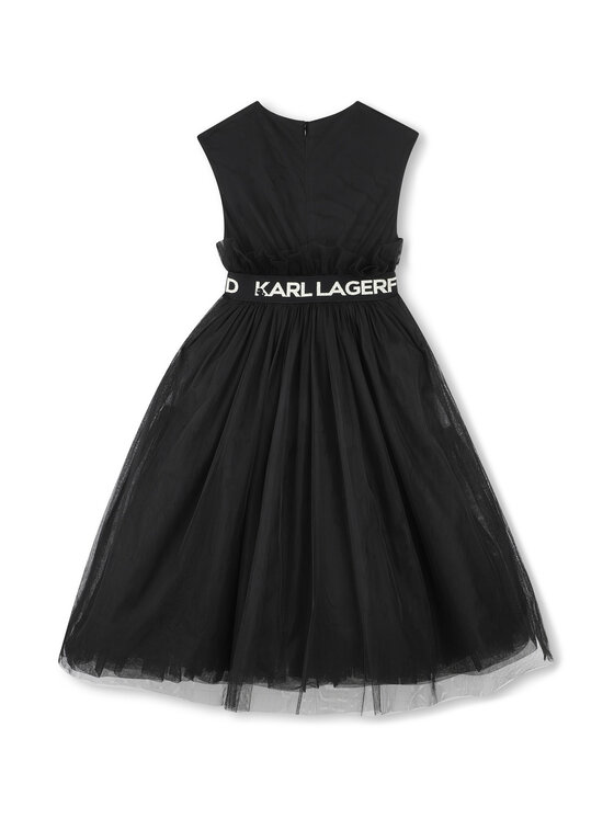 Karl Lagerfeld Kids Karl Lagerfeld Kids Rochie de zi Z30467 D Negru Regular Fit