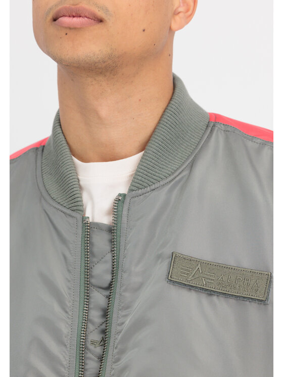 Alpha Industries Alpha Industries Kurtka bomber MA-1 VF Fighter Squadron Bomber Jacket Zielony Slim Fit