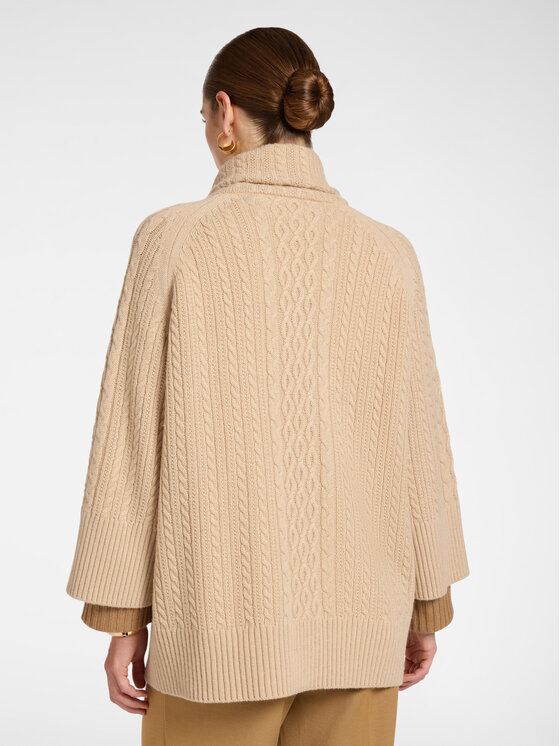 Elena Mirò Elena Mirò Sweter M113E002113N0A2 Kremowy Over Fit