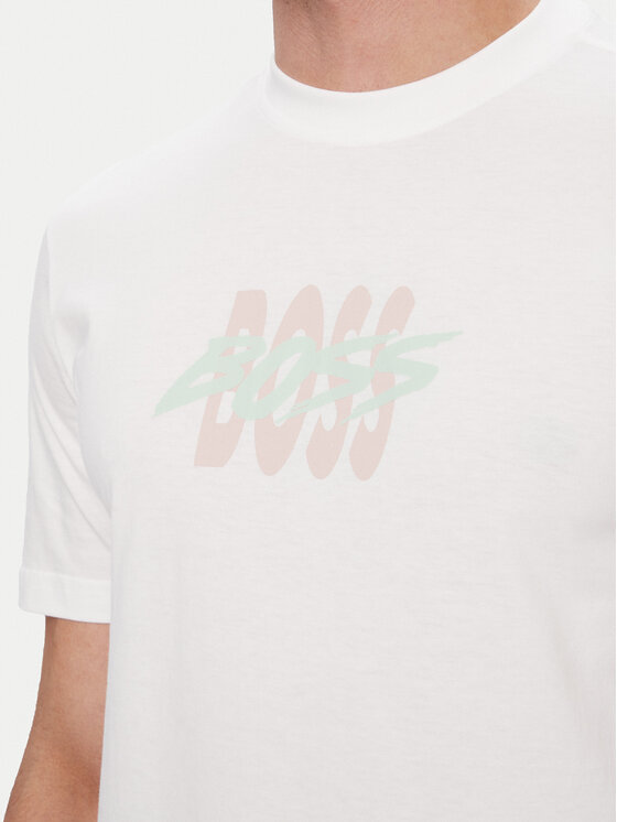 BOSS BOSS T-Shirt Bass 50561850 Bílá Regular Fit
