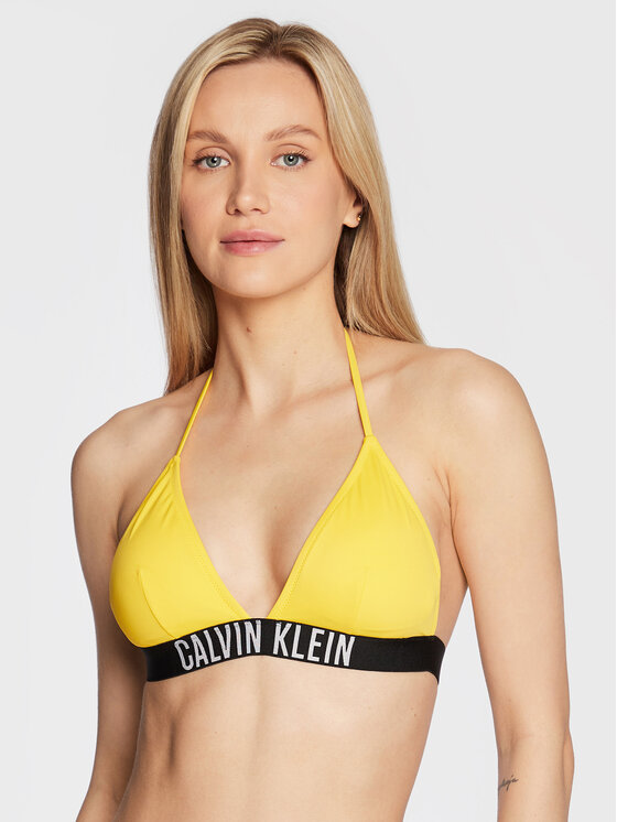 Calvin Klein Swimwear Bikini augšdaļa Intense Power KW0KW01850 Dzeltens