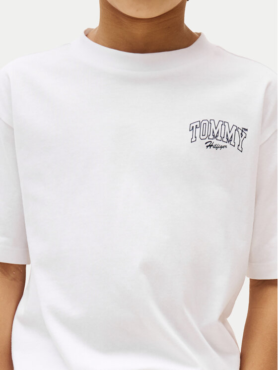 Tommy Hilfiger Tommy Hilfiger T-shirt Varsity Graphic KB0KB09720 Bijela Regular Fit