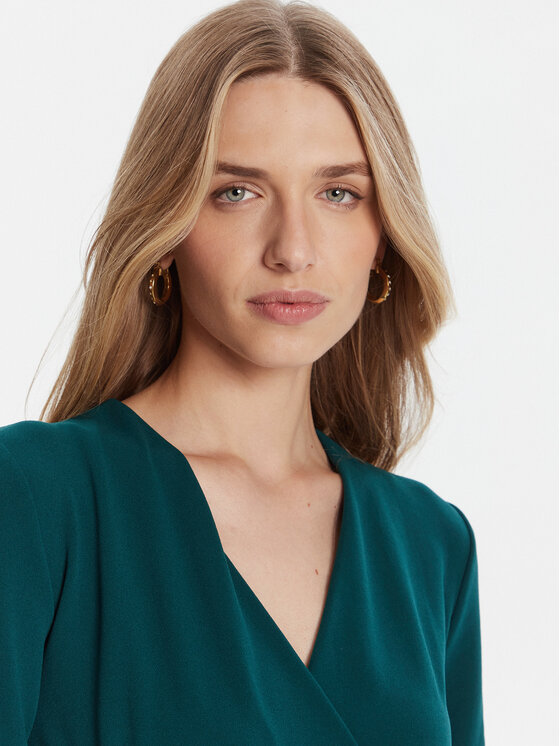 Rinascimento Rinascimento Rochie cocktail CFC0126151003 Verde Slim Fit