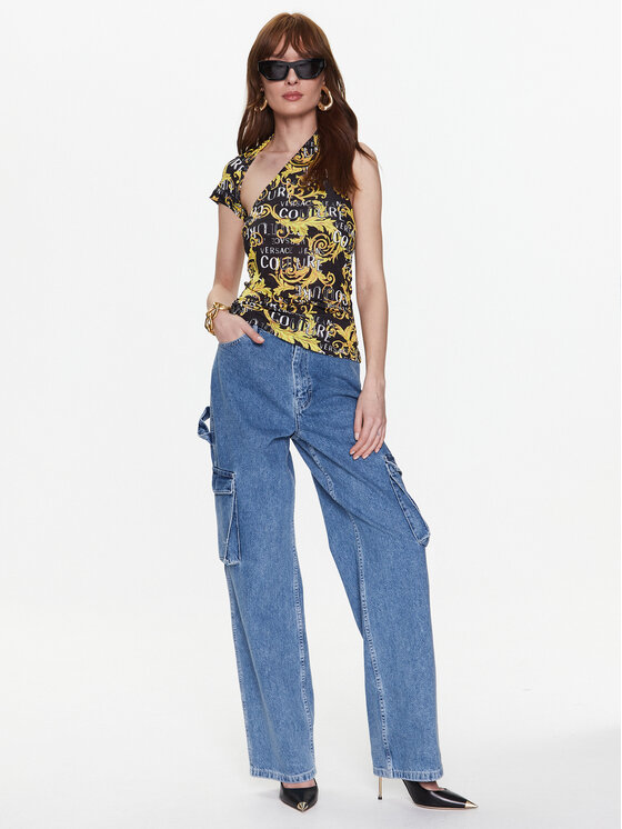 Versace Jeans Couture Versace Jeans Couture Palaidinė 74HAM204 Juoda Regular Fit