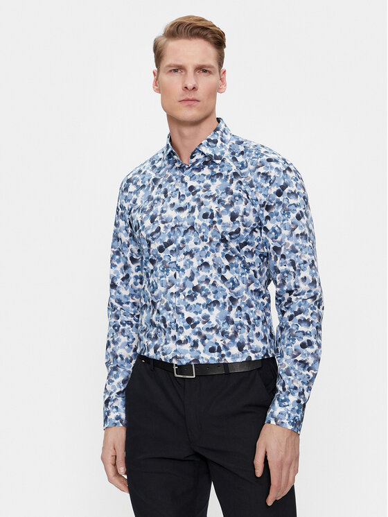 Boss Hemd H-Hank-Kent-C1-214 50508785 Blau Slim Fit | Modivo.de
