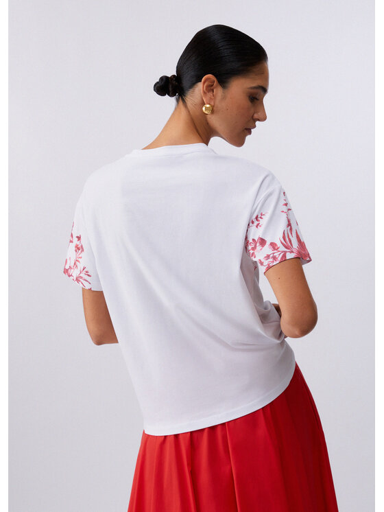 Liu Jo Liu Jo T-shirt CA6330JS088P9626 Rosso Loose Fit