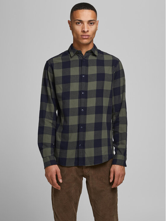 Jack&Jones Jack&Jones Hemd 12181602 Grün Slim Fit