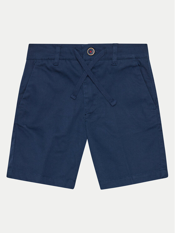 Original Marines Original Marines Pantalon scurți din material DEP2109B Bleumarin Regular Fit