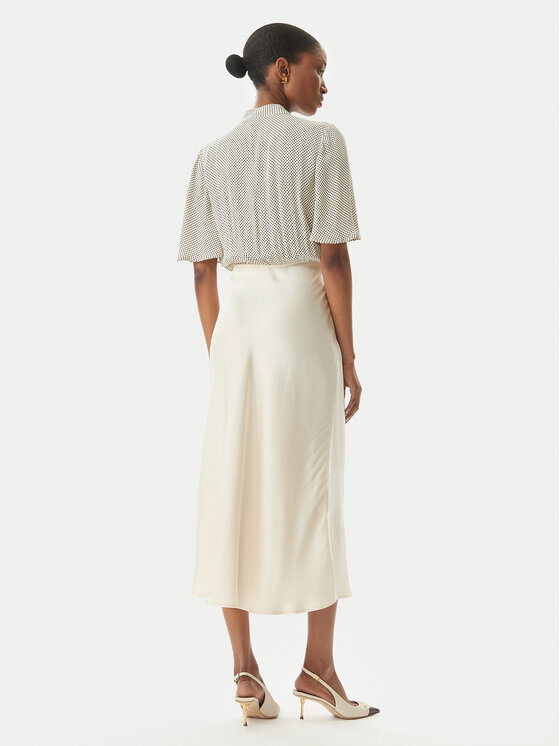 Elisabetta Franchi Elisabetta Franchi Коктейлна рокля AB85752E2 E84 Бежов Regular Fit