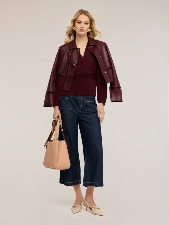 Motivi Motivi Jeans P453Q004465N034 Blu Cropp Fit