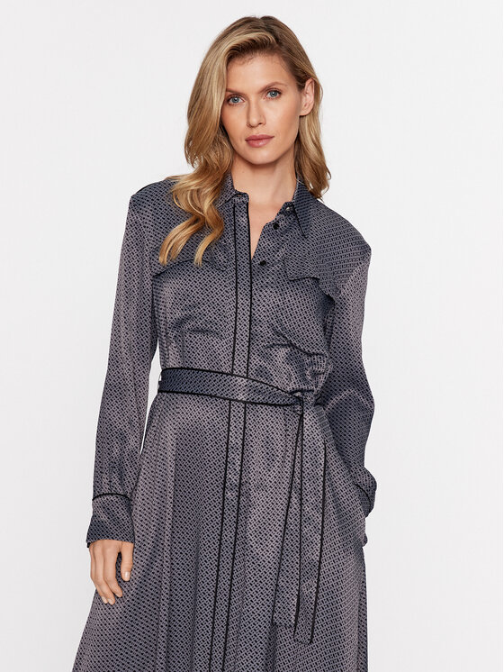 BOSS Boss Hemdkleid Davivio1 50513113 Grau Regular Fit