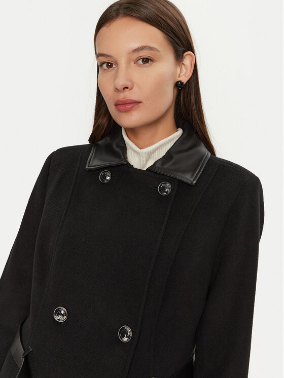 Guess Guess Преходно палто Amelia W4BL46 WGKI2 Черен Regular Fit