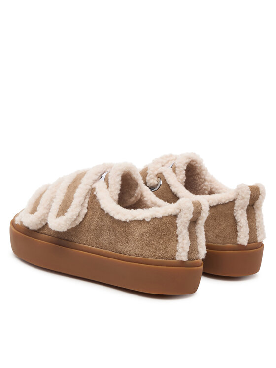 Inuikii Inuikii Sneakers Shearling Low Velcro 1001.001.0231 Bej