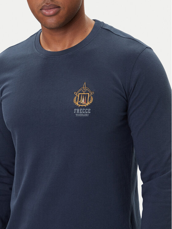 Aeronautica Militare Aeronautica Militare Majica dugih rukava 252TS2466UJ00703 Tamnoplava Regular Fit