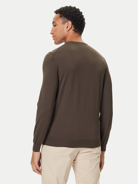 BOSS BOSS Džemper Botto-L 50476364 Zelena Regular Fit