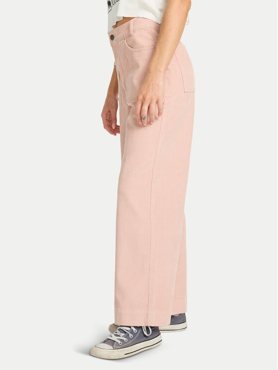 Billabong Billabong Riidest püksid Sea Tone EBJNP00139 Roosa Wide Leg