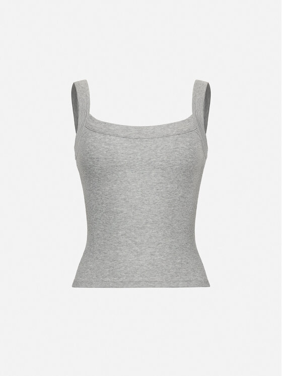 La Mania La Mania Top TESS Szary Slim Fit