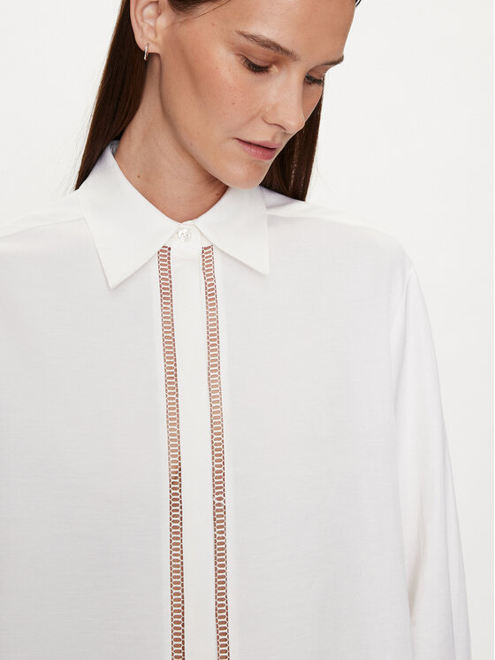 BOSS Boss Košeľa Beina 50514716 Biela Relaxed Fit