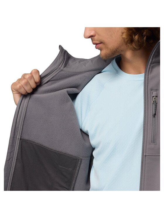 Columbia Columbia Kurtka softshell Ascender Softshell Jacket 1556534023 Szary Regular Fit